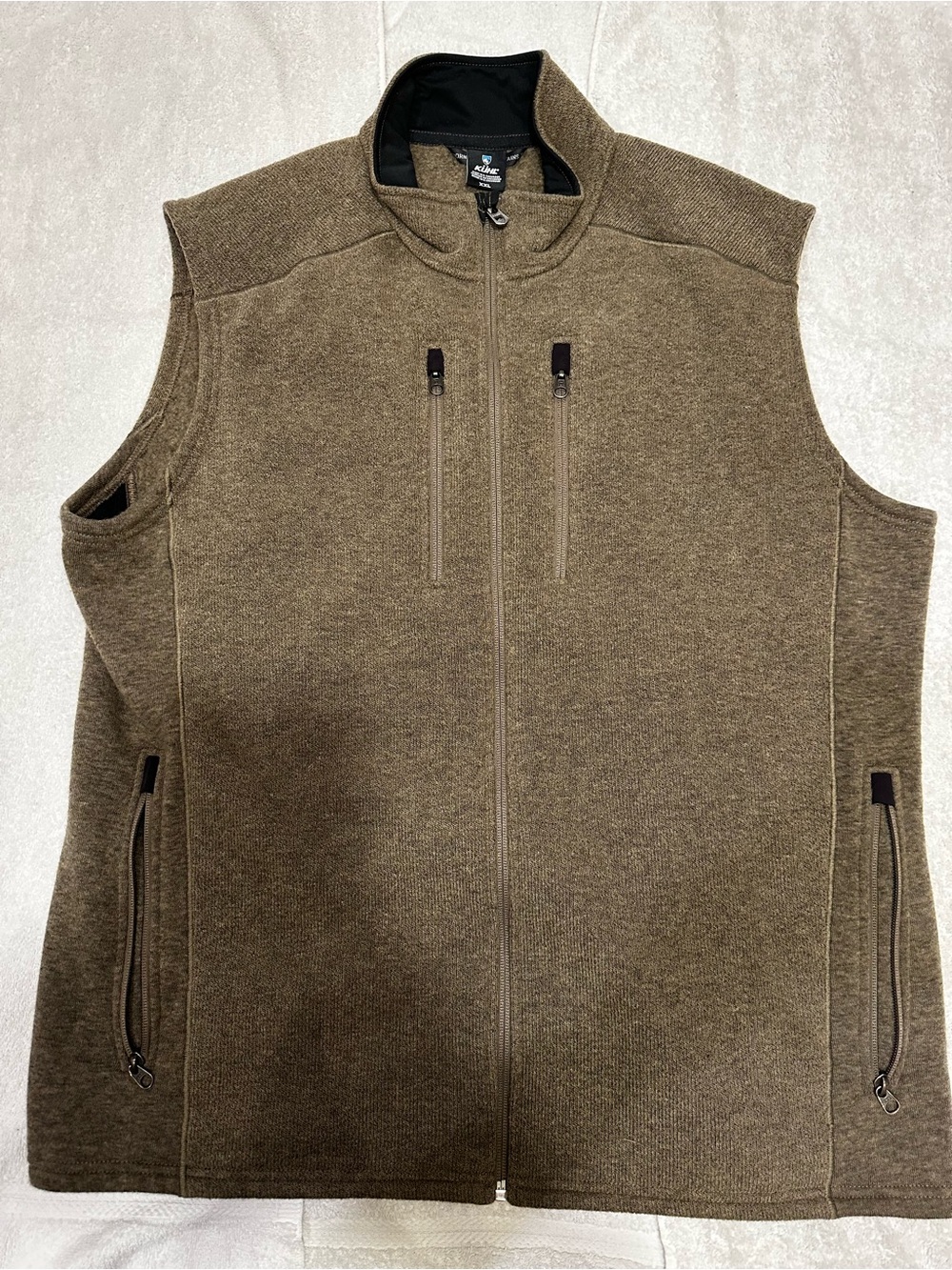 Kuhl Men's Olive Heavier-Brown Full Zip Vest